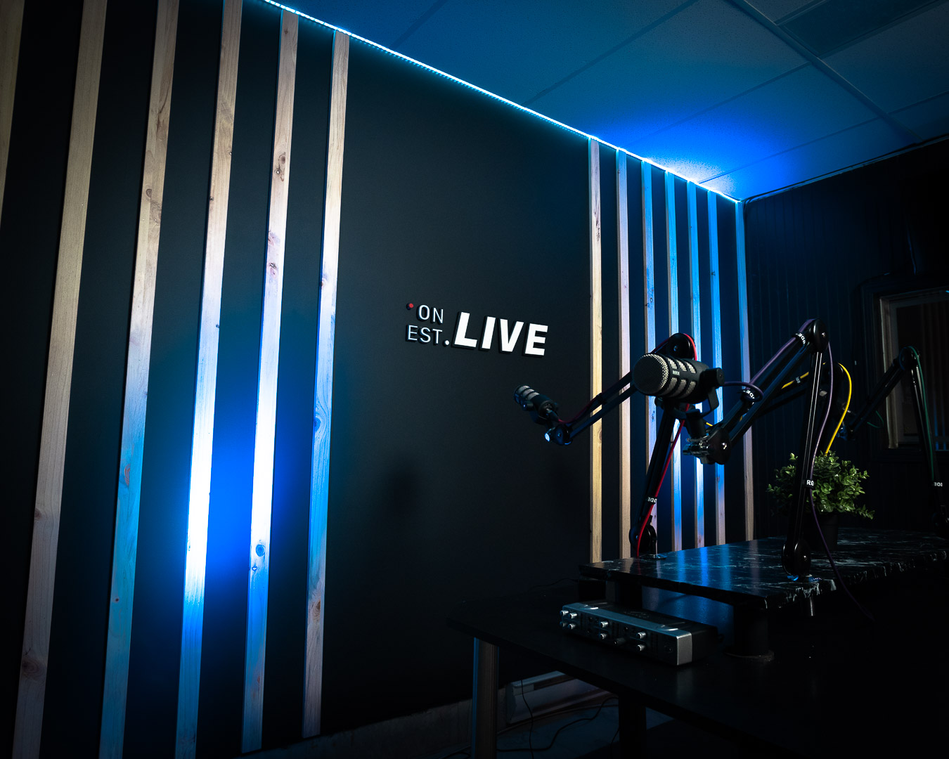 Studio de podcast On Est Live